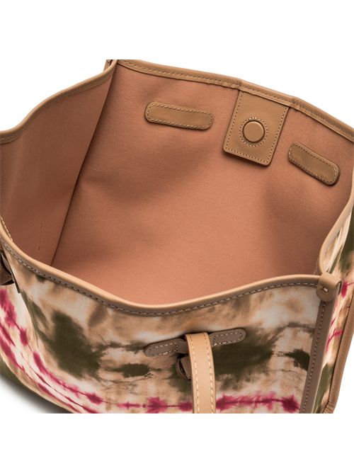 Shopping bag Marcella in tessuto semilucido stampato tye dye Clay GIANNI CHIARINI | BS 6850/COMM FEZVAR.CLAY